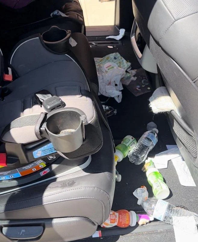 Dirty car exterior before full mobile auto detailing service in Perry Utah Davis County